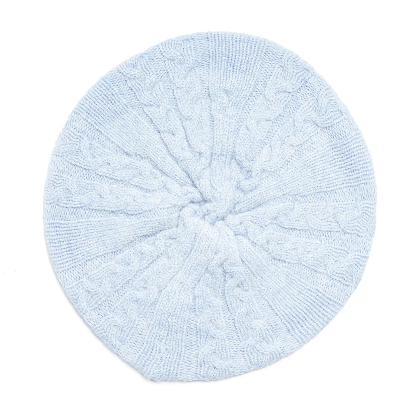 E.Marinella CAPPELLO BASCO A TRECCE AZZURRO In cashmere Outlet