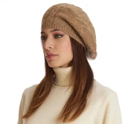 E.Marinella CAPPELLO BASCO A TRECCE CAMMELLO In cashmere Sale