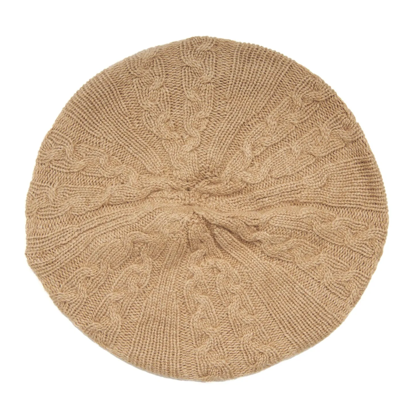 E.Marinella CAPPELLO BASCO A TRECCE CAMMELLO In cashmere Sale