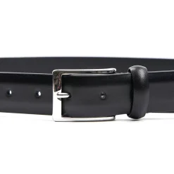 E.Marinella CINTURA CLASSICA NERA In pelle 30 mm Hot