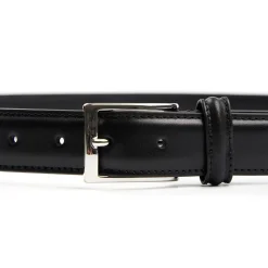 E.Marinella CINTURA CLASSICA NERA In pelle 30 mm Hot