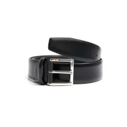 E.Marinella CINTURA CLASSICA NERA In pelle 35 mm Clearance