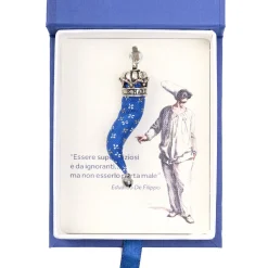 E.Marinella CORNETTO BLUETTE In seta e argento Online