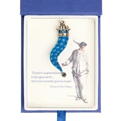 E.Marinella CORNETTO BLUETTE In seta e argento Best