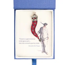 E.Marinella CORNETTO BORDEAUX In seta e argento Best