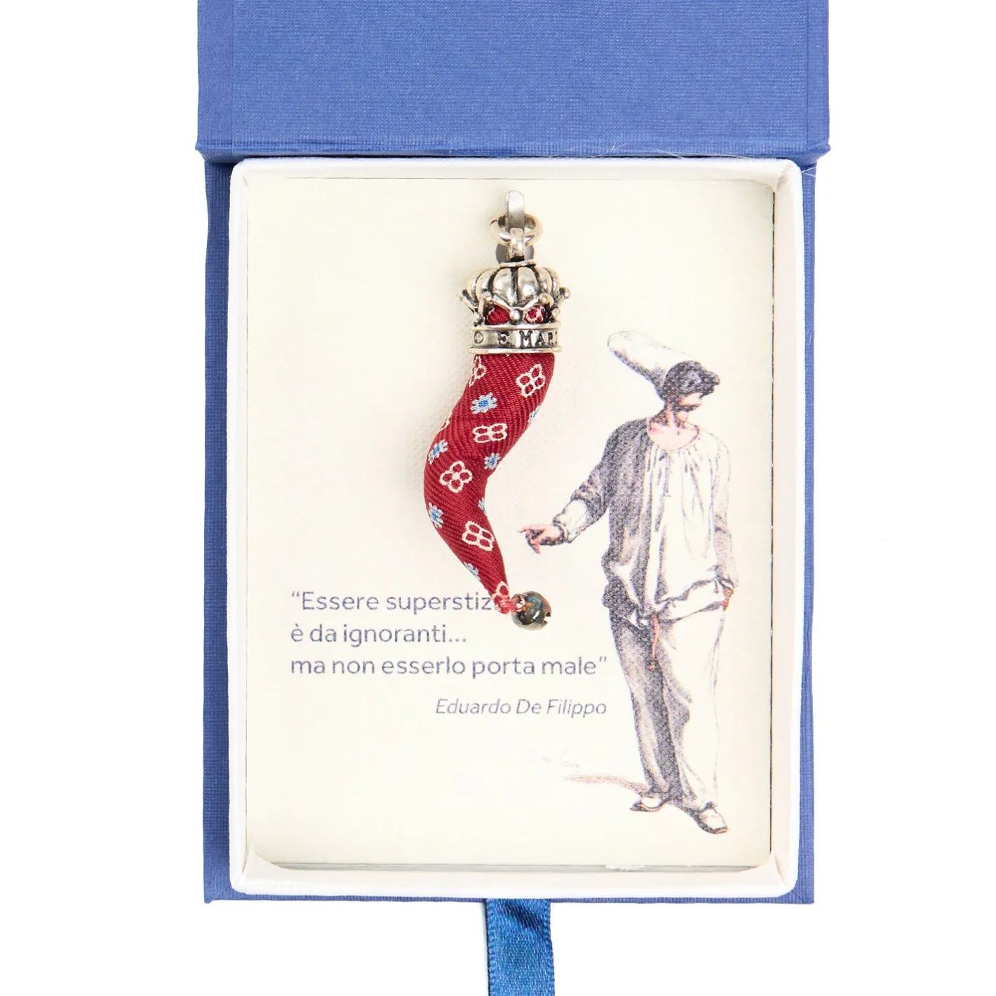 E.Marinella CORNETTO BORDEAUX In seta e argento Clearance