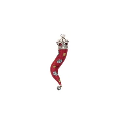 E.Marinella CORNETTO BORDEAUX In seta e argento Online