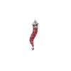 E.Marinella CORNETTO BORDEAUX In seta e argento Clearance