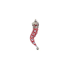 E.Marinella CORNETTO BORDEAUX In seta e argento Online