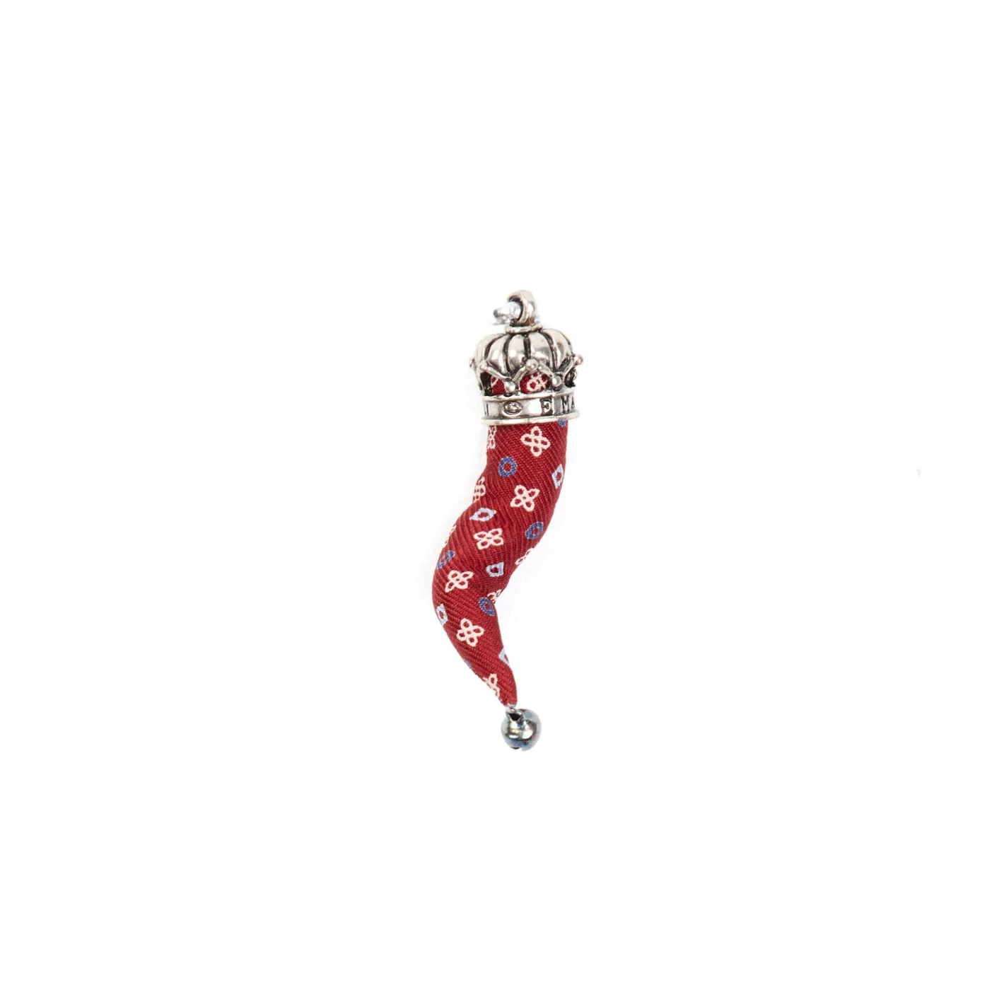 E.Marinella CORNETTO BORDEAUX In seta e argento Discount