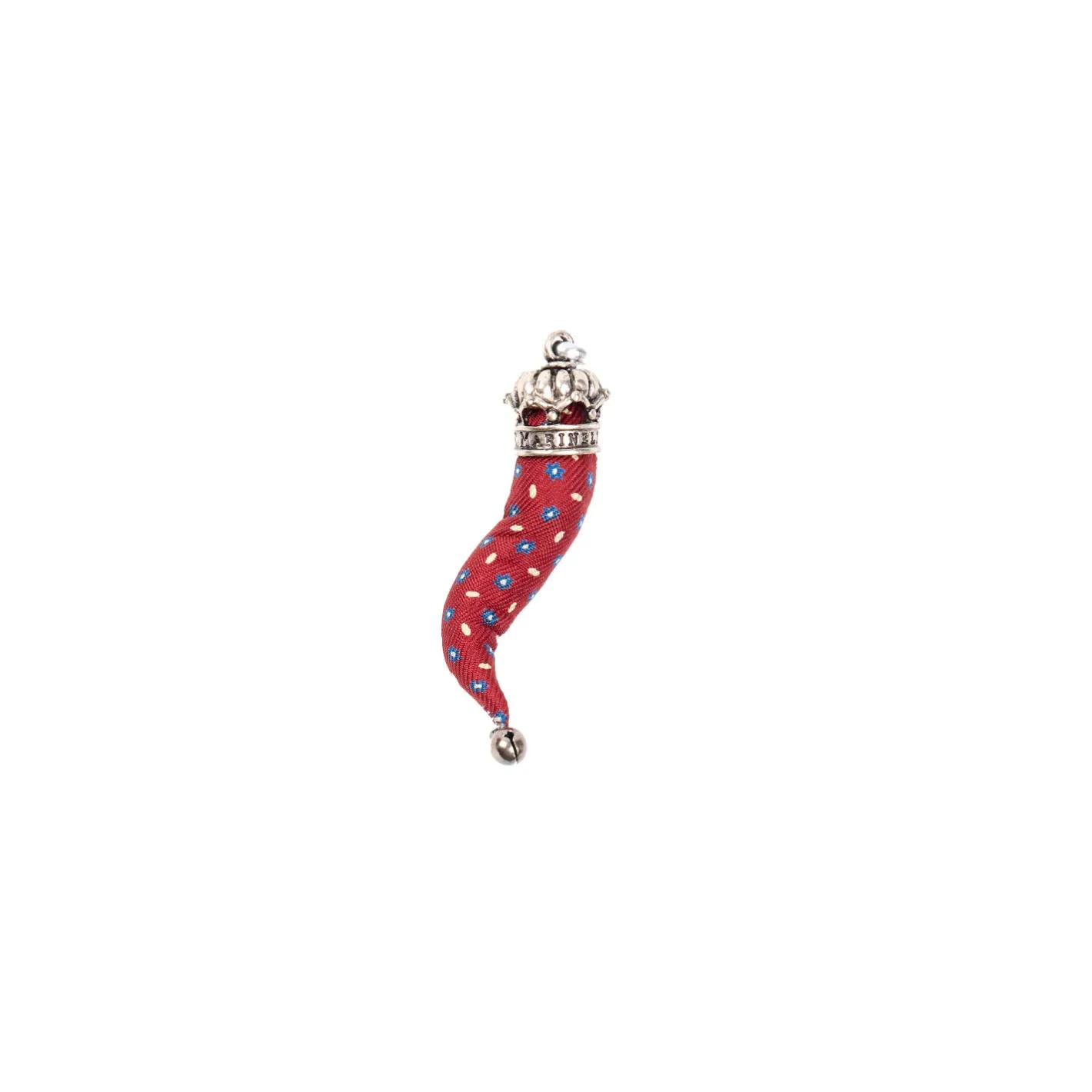 E.Marinella CORNETTO BORDEAUX In seta e argento Hot
