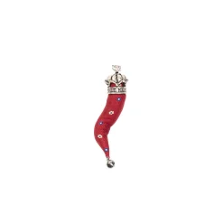 E.Marinella CORNETTO BORDEAUX In seta e argento Discount