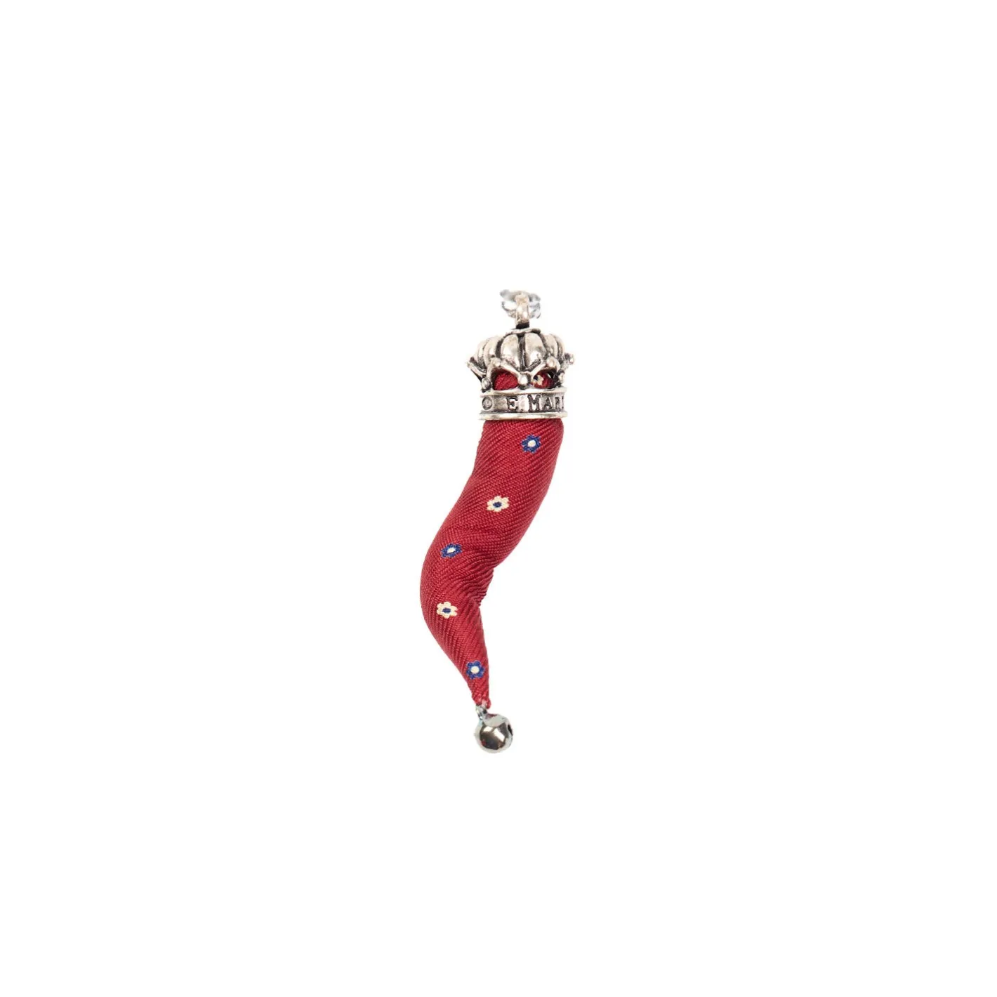 E.Marinella CORNETTO BORDEAUX In seta e argento Discount