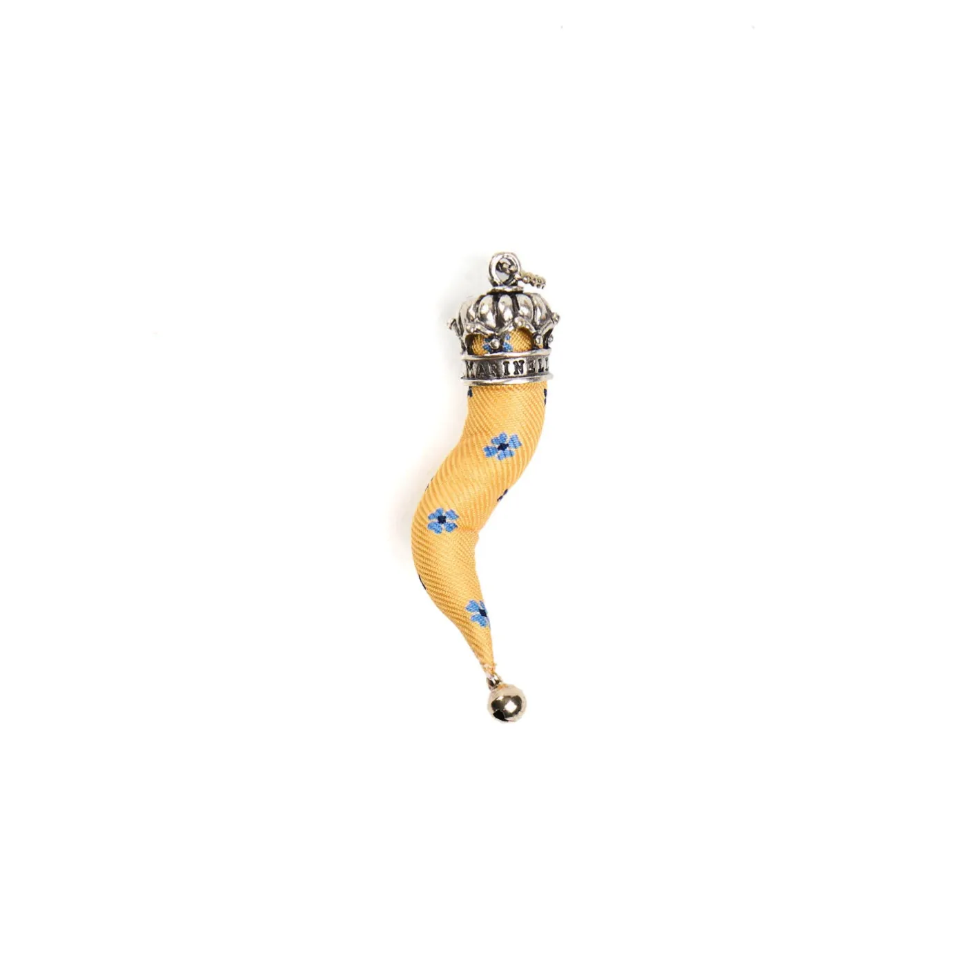 E.Marinella CORNETTO GIALLO In seta e argento Discount