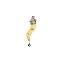 E.Marinella CORNETTO GIALLO In seta e argento Outlet