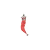 E.Marinella CORNETTO ROSSO In seta e argento Clearance