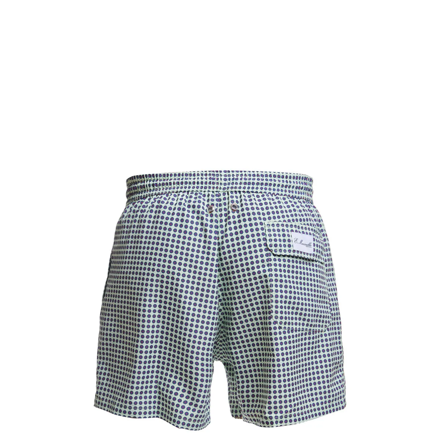 E.Marinella COSTUME BAMBINO VERDE CHIARO Macrofantasia fiore Discount