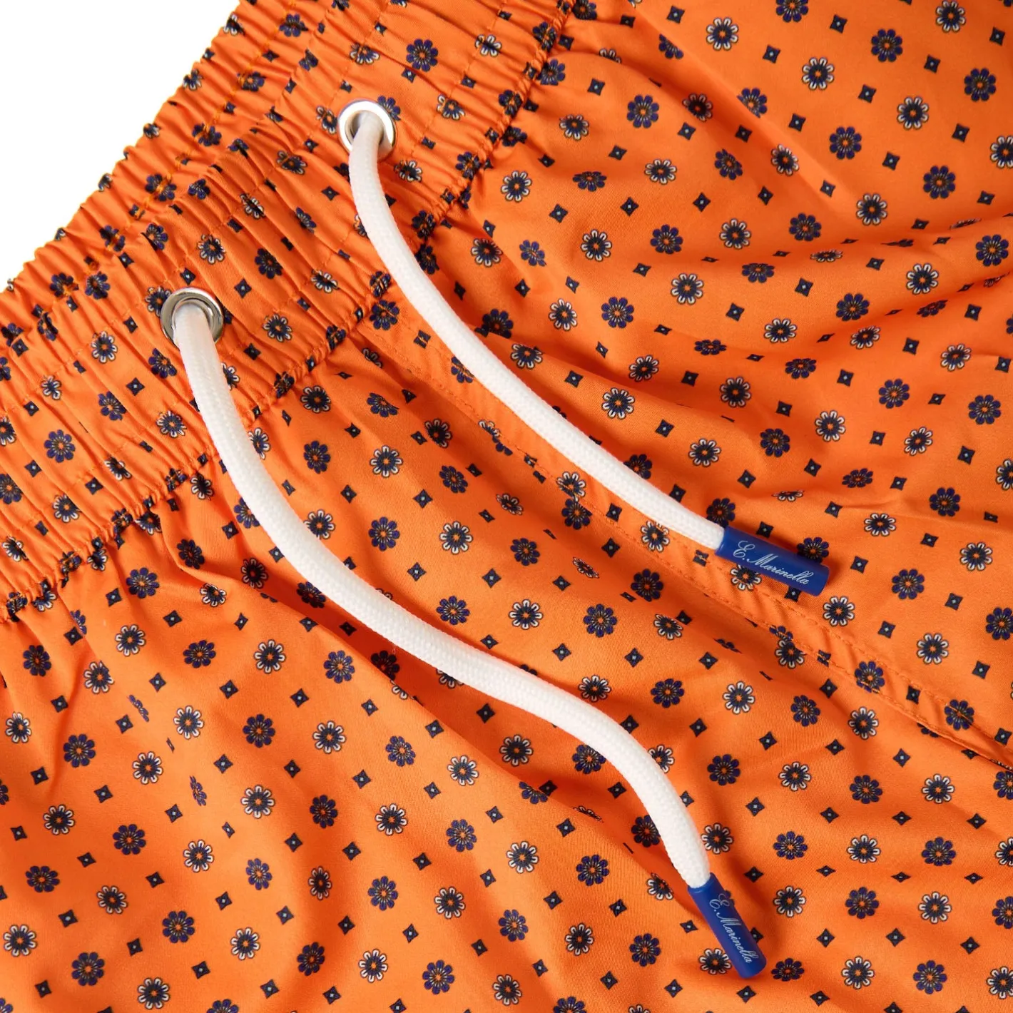 E.Marinella COSTUME DA BAGNO ARANCIONE Macrofantasia fiore Clearance