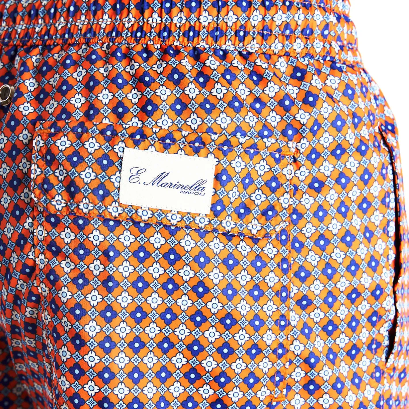 E.Marinella COSTUME DA BAGNO ARANCIONE Macrofantasia fiore Sale