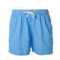 E.Marinella COSTUME DA BAGNO AZZURRO Macrofantasia fiore Outlet