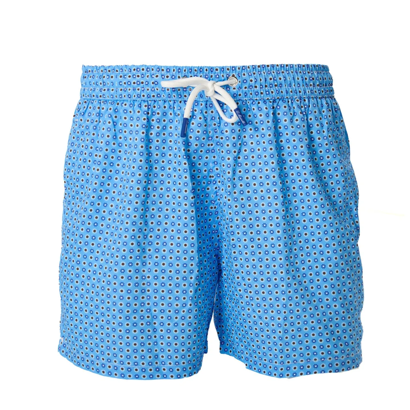 E.Marinella COSTUME DA BAGNO AZZURRO Macrofantasia fiore Outlet