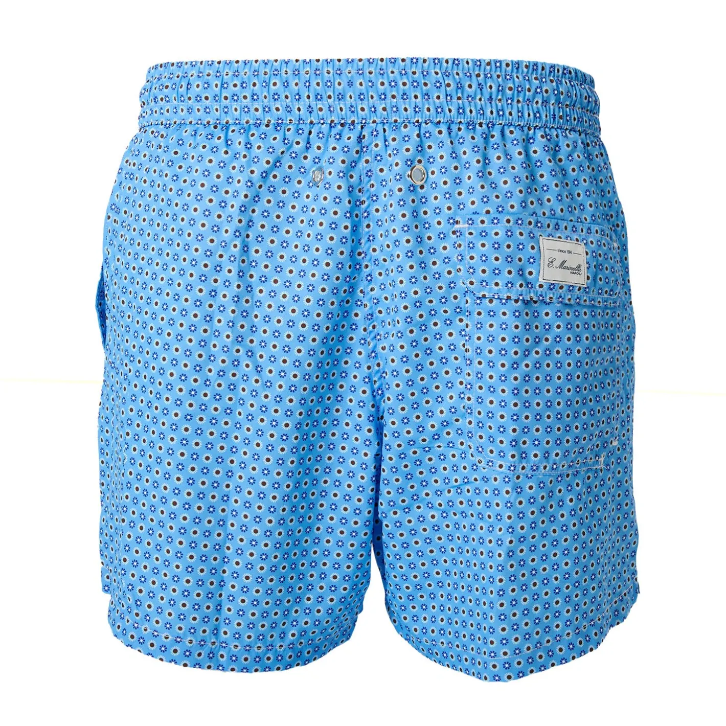 E.Marinella COSTUME DA BAGNO AZZURRO Macrofantasia fiore Outlet