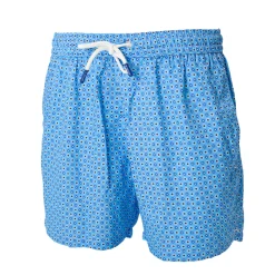 E.Marinella COSTUME DA BAGNO AZZURRO Macrofantasia fiore Outlet