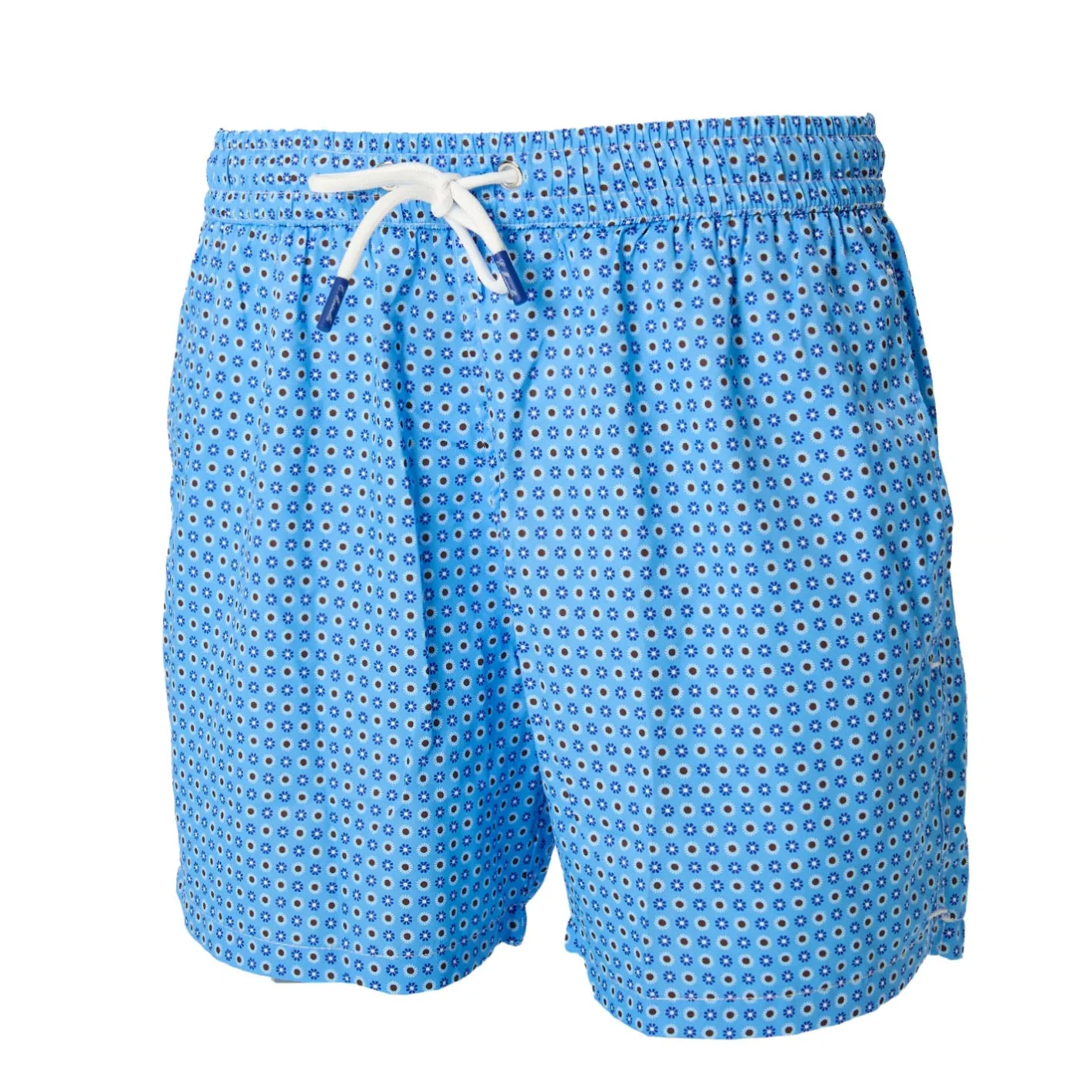 E.Marinella COSTUME DA BAGNO AZZURRO Macrofantasia fiore Outlet