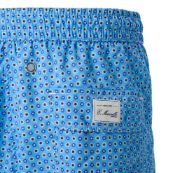 E.Marinella COSTUME DA BAGNO AZZURRO Macrofantasia fiore Outlet