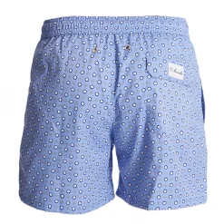 E.Marinella COSTUME DA BAGNO AZZURRO Macrofantasia fiore Sale