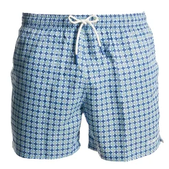 E.Marinella COSTUME DA BAGNO AZZURRO Macrofantasia fiore Clearance