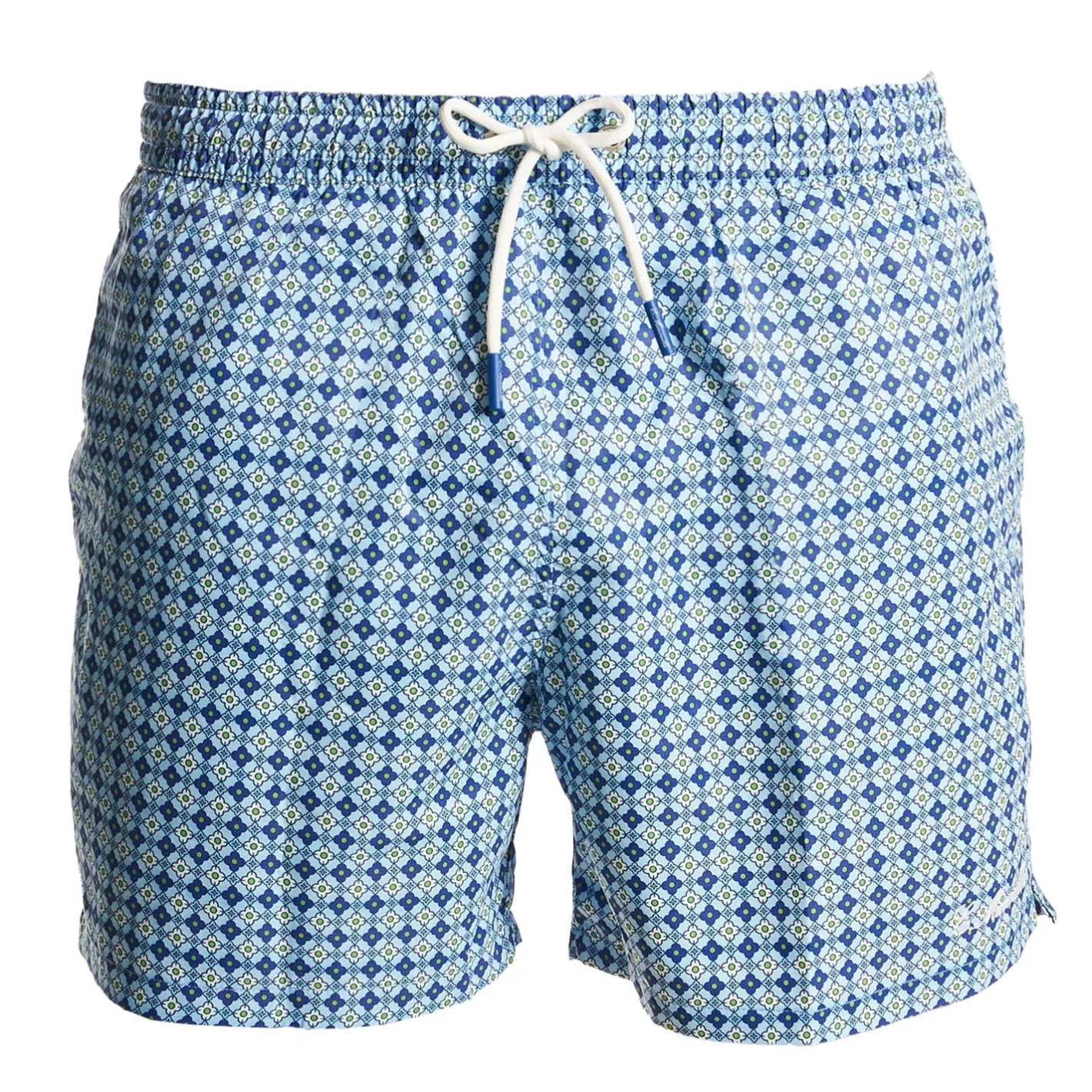 E.Marinella COSTUME DA BAGNO AZZURRO Macrofantasia fiore Clearance