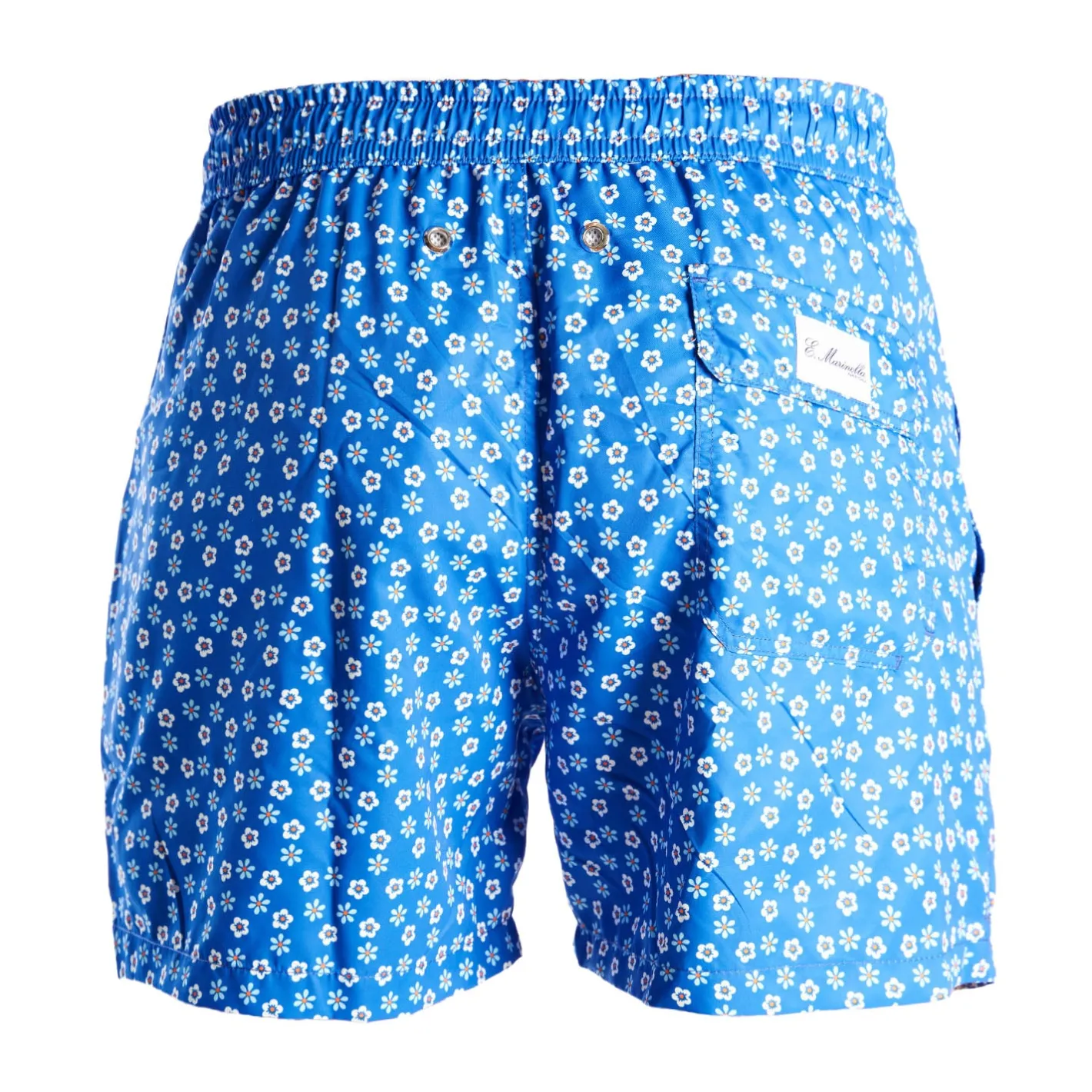 E.Marinella COSTUME DA BAGNO AZZURRO Macrofantasia fiore Clearance