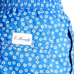 E.Marinella COSTUME DA BAGNO AZZURRO Macrofantasia fiore Clearance