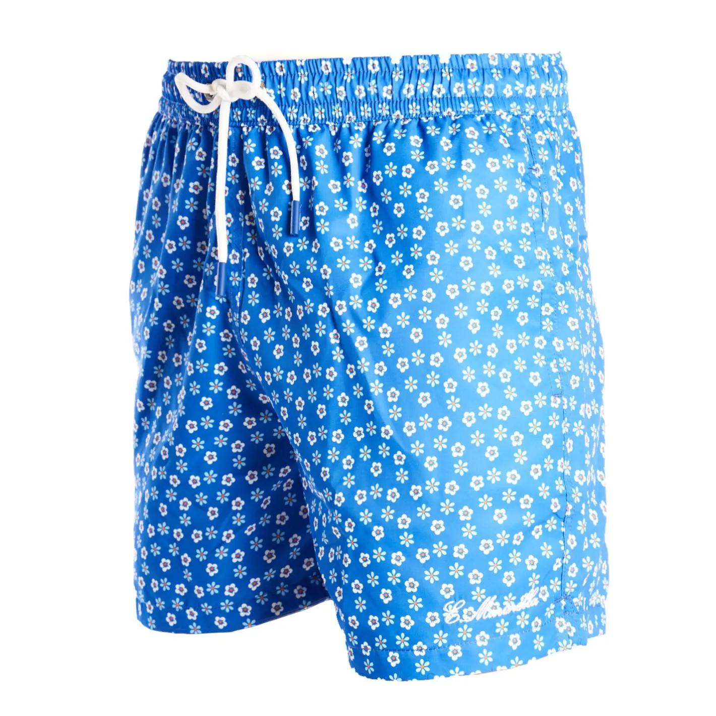 E.Marinella COSTUME DA BAGNO AZZURRO Macrofantasia fiore Clearance