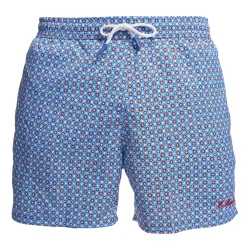 E.Marinella COSTUME DA BAGNO AZZURRO Macrofantasia fiore Sale