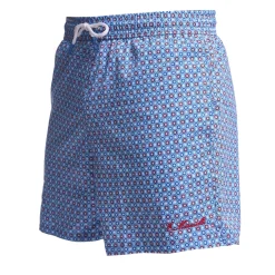 E.Marinella COSTUME DA BAGNO AZZURRO Macrofantasia fiore Sale