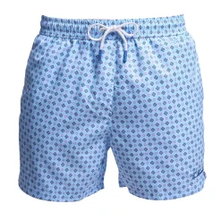 E.Marinella COSTUME DA BAGNO AZZURRO Microfantasia fiore Sale