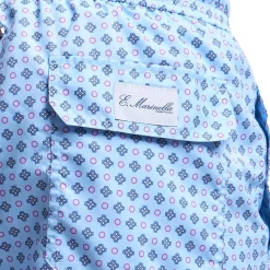 E.Marinella COSTUME DA BAGNO AZZURRO Microfantasia fiore Sale