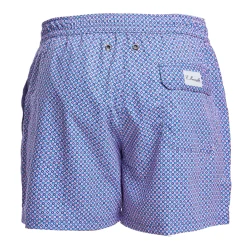 E.Marinella COSTUME DA BAGNO AZZURRO Microfantasia fiore Hot