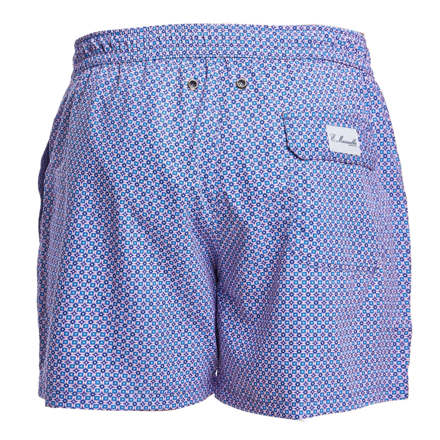 E.Marinella COSTUME DA BAGNO AZZURRO Microfantasia fiore Hot