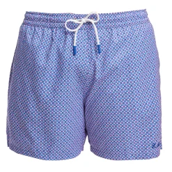 E.Marinella COSTUME DA BAGNO AZZURRO Microfantasia fiore Hot