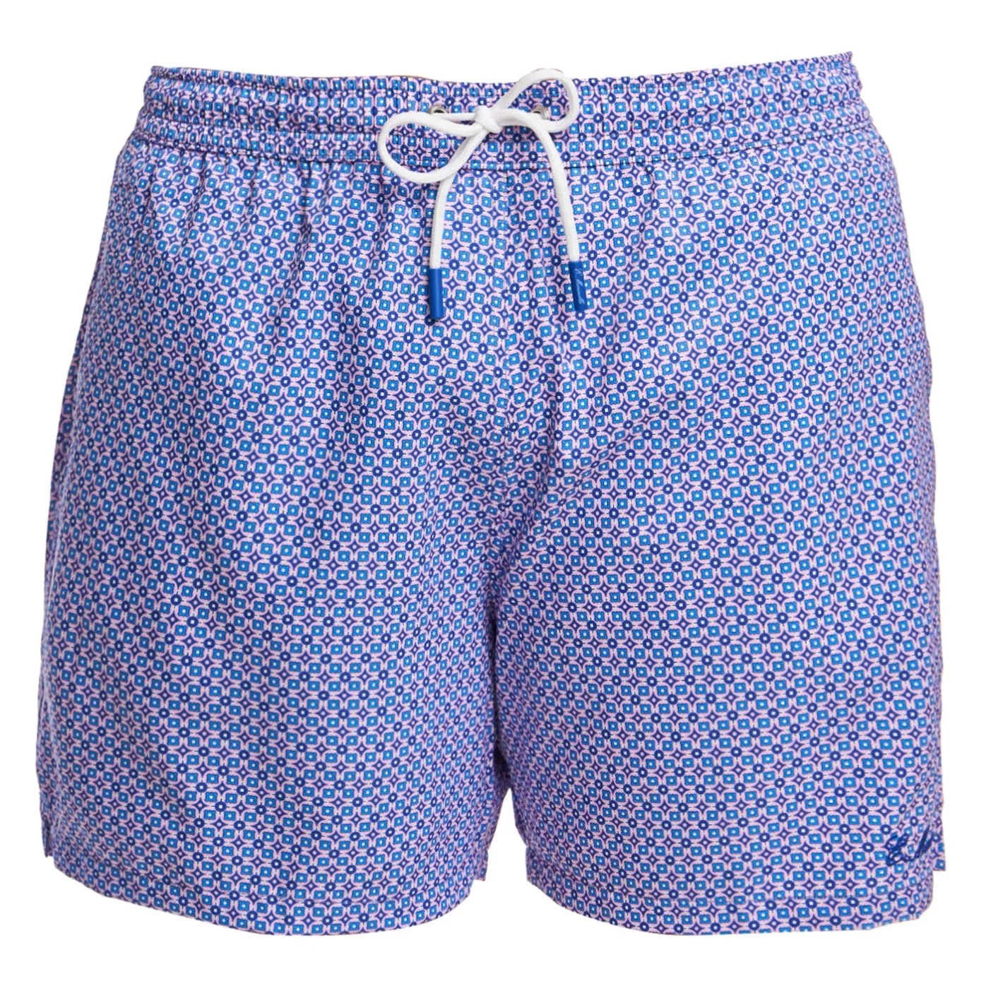 E.Marinella COSTUME DA BAGNO AZZURRO Microfantasia fiore Hot