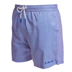 E.Marinella COSTUME DA BAGNO AZZURRO Microfantasia fiore Hot
