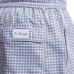 E.Marinella COSTUME DA BAGNO BIANCO Macrofantasia fiore Clearance