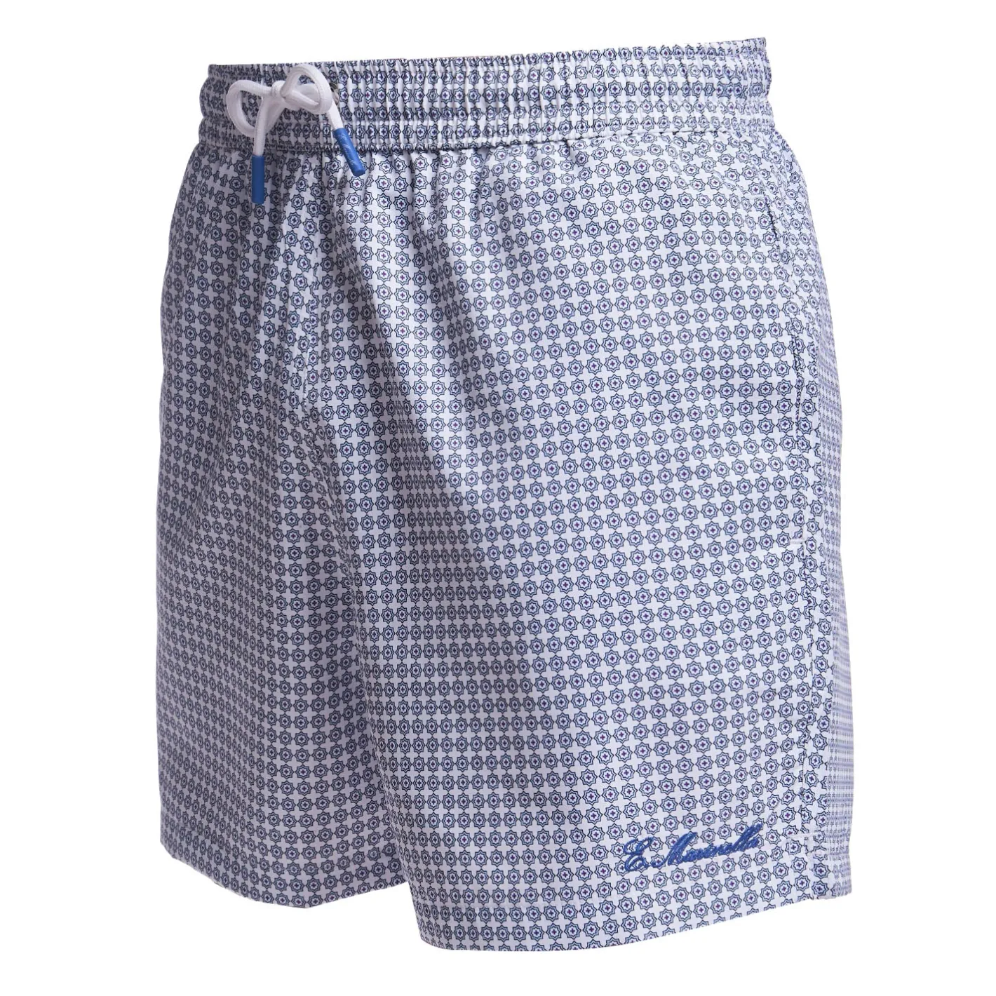 E.Marinella COSTUME DA BAGNO BIANCO Macrofantasia fiore Clearance