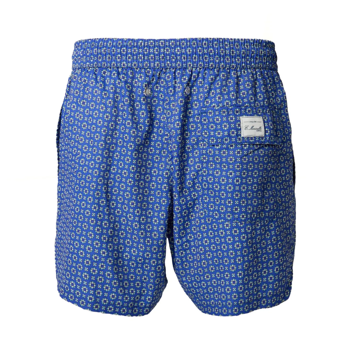 E.Marinella COSTUME DA BAGNO BLU Macrofantasia fiore Outlet