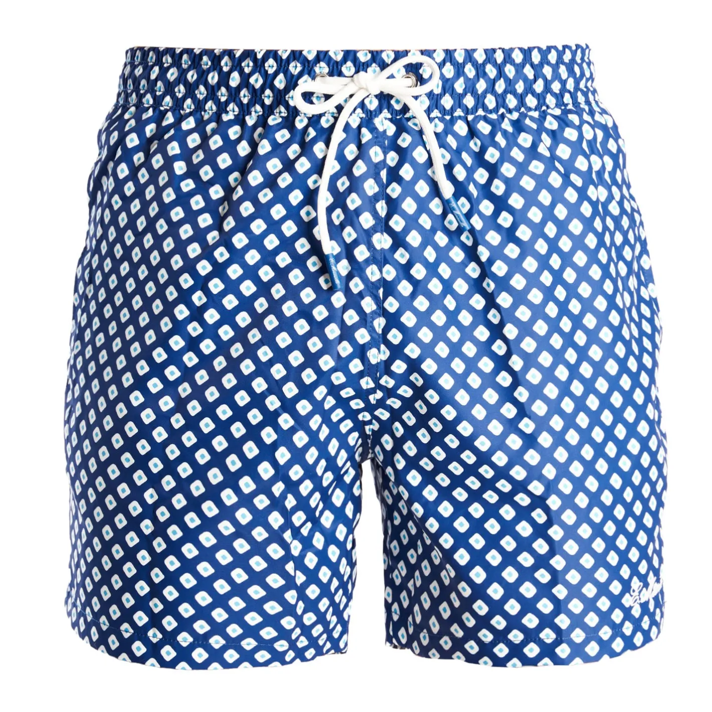 E.Marinella COSTUME DA BAGNO BLU Macrofantasia fiore Best