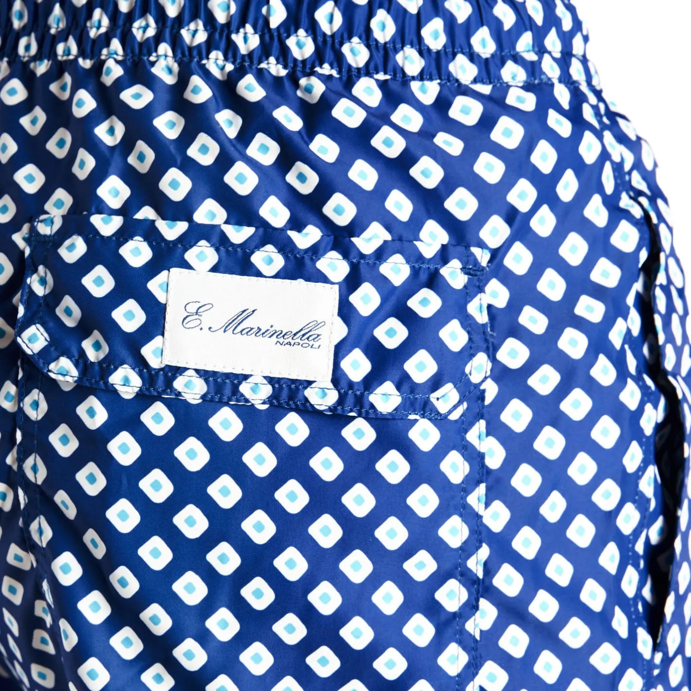 E.Marinella COSTUME DA BAGNO BLU Macrofantasia fiore Best