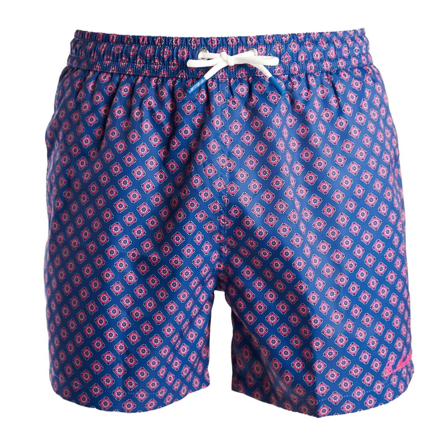 E.Marinella COSTUME DA BAGNO BLU Macrofantasia fiore